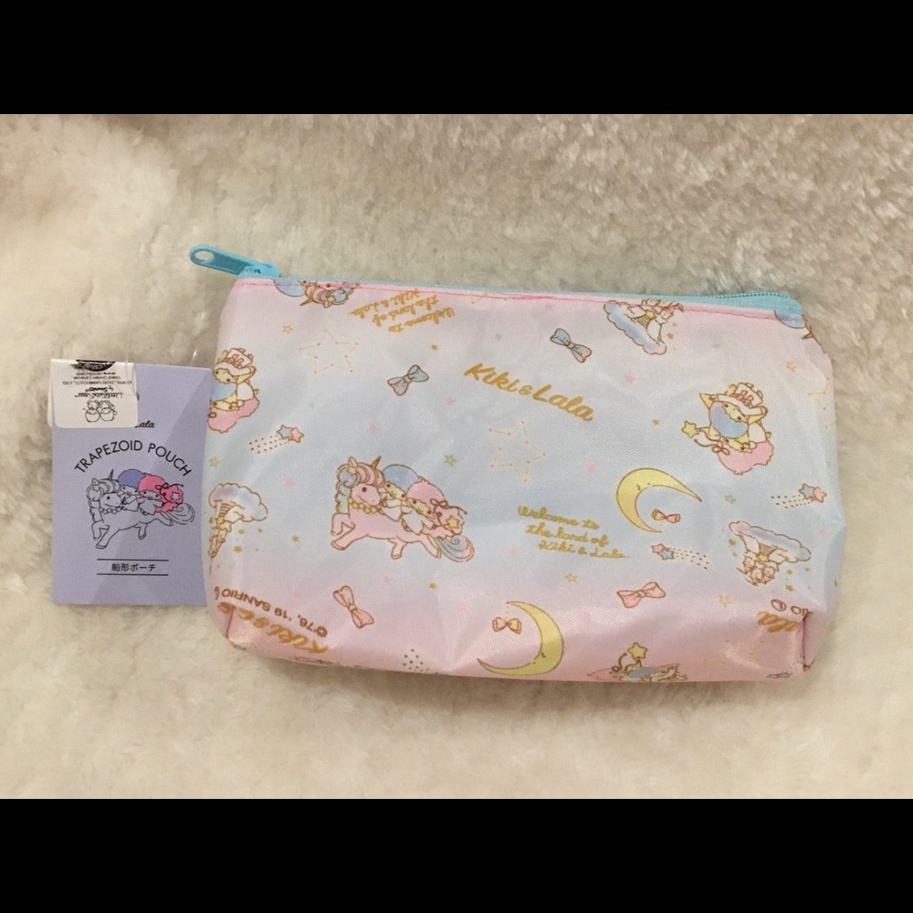 Sanrio Little Twin Stars Kiki & Lala Trapezoid Pouch